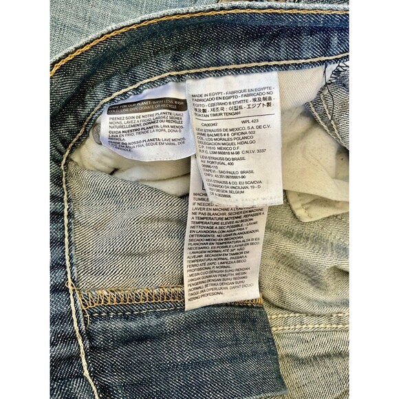 Levis 559 Mens Jeans Blue Size 34x34 100% Cotton Denim Levi Strauss & Co. Jeans - Picture 4 of 5